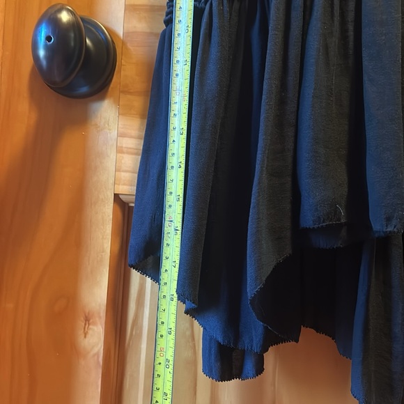 FREE PEOPLE - V-NecK, Mini Navy Dress - Size: M - Picture 6 of 6